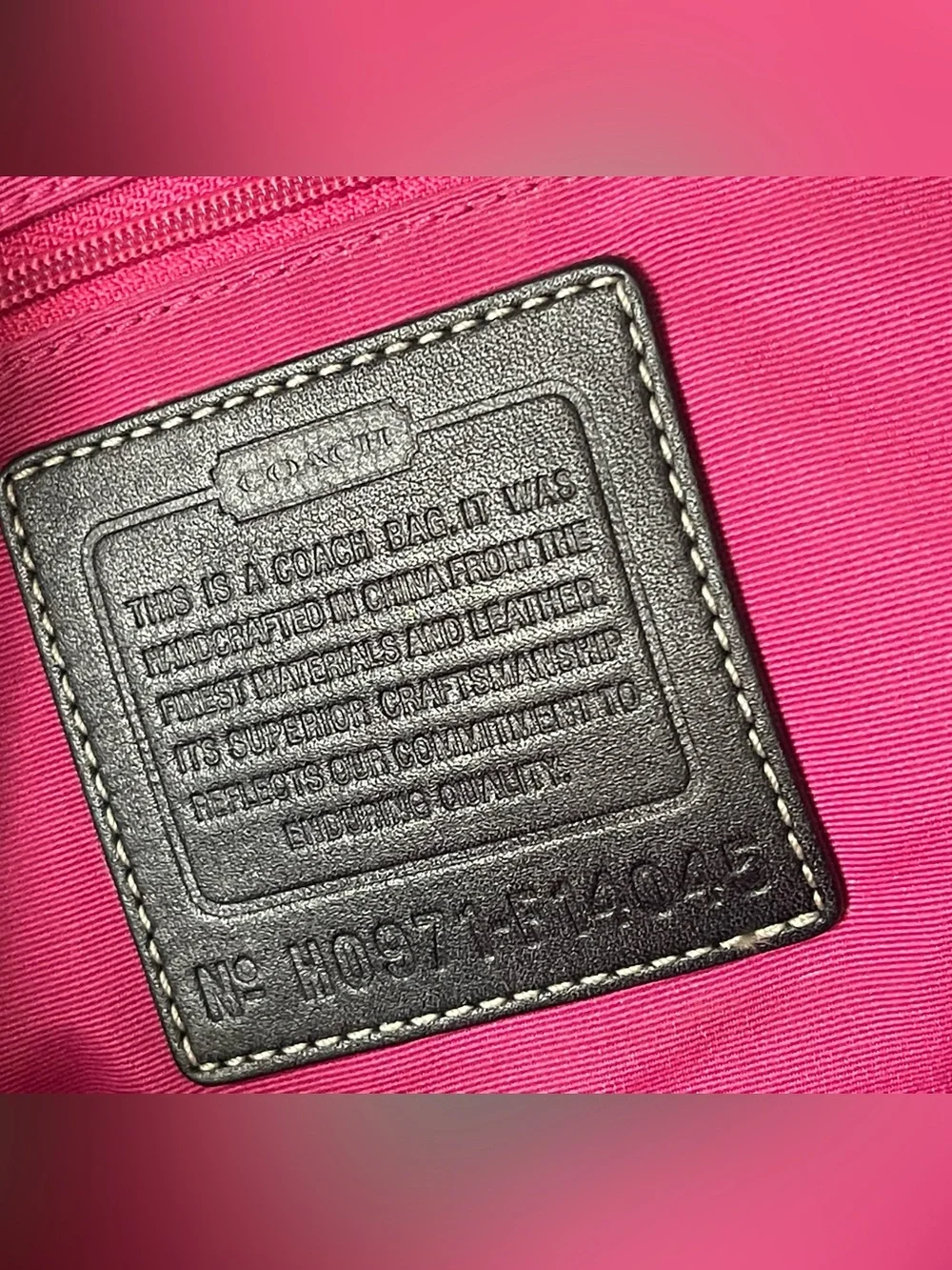 Coach patchwork tote